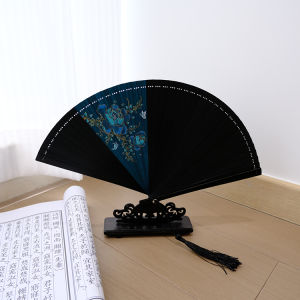 Quạt Gấp Kiểu Trung Quốc Mới Lỗ Rỗng Trơn Tru Toàn Bộ Bằng Tre Dễ Mở Và Đóng Phong Cách Cổ Điển Mang Theo Mùa Hè Trang Trí Nhà