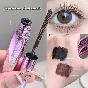 【Perfect Sunfeel】Silk Fiber Metal Iron Mascara Waterproof Black Brown Lasting Non-smudging Curling Volumizing Lashes Extension Eyelash Cosmetics