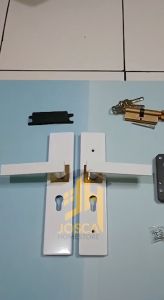 Gagang Pintu PUTIH GLOSSY Gaya Eropa/ Pegangan pintu/Door Handle set