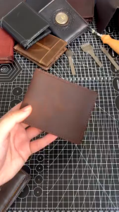 ví nam mini ad10 bóp nam da bò ví da nam dáng ngang thiết kế nhỏ gọn nhiều ngăn đựng tiền đựng thẻ bảo hành 06 tháng - Adonis