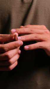 Racabel Kairo Ring - Cincin Pria Wanita Perak Asli Silver 999 Anti Karat