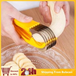 1pcs Banana Slicer Hot Dog Peeler Household Fruit Salad Milkshake Cucumber Slicer Kitchen Gadgets
