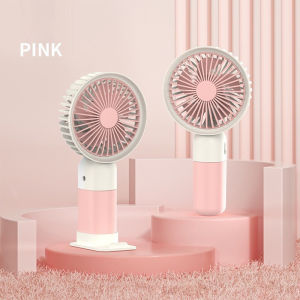 3 In 1 Portable Mini Handheld Fan USB Rechargeable Clip Desk Fan Quiet Powerful Airflow Hand Cooling Fan For Office Travel
