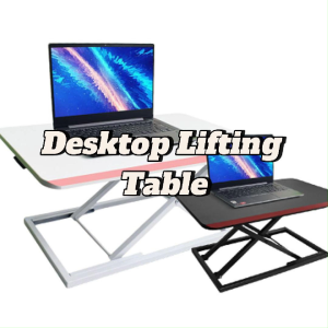 Standing Laptop Desk with Adjustable Height – Folding Desktop Riser for Office Monitors and Workstations Rainbow Culture