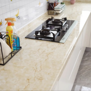 Marble Self Adhesive Waterproof Wallpaper for Kitchen Cabinet Oil Proof Mould Proof Modern Style Bathroom Decoration Wall