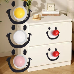 Self-adhesive Toilet Seat Cover Anti Dirty Handle for Bathroom Decoration Smiley Ball Shaped Toilet Lid Lifter
