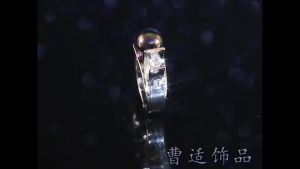 Huitan Unique Design Women Imitation Pearl Ring Gorgeous Wedding Party Luxury Accessories with Shiny CZ Lady Delicate Jewelry