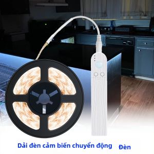 Dải Đèn LED Tủ Có Cảm Biến Chuyển Động PIR Cho Tủ Quần Áo Nhà Bếp Tủ Đồ Đèn Nền TV Đèn Cầu Thang - Đèn Dải Tiết Kiệm Năng Lượng