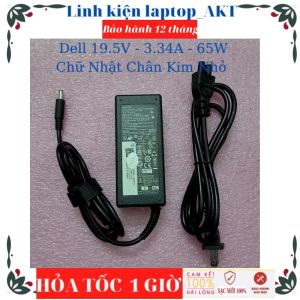 Sạc Laptop Dell 19.5V - 3.34A - 65W Chân Kim Nhỏ Loại Tốt Dell 5568 3558 3458 3458 3459 Dell Inspiron 15 3000 XPS 13-4040 Vostro 13 5370