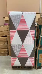 PROMO/ TERMURAH/COD Wallpaper Stiker Dinding Motif Segitiga Pink GH202 Premium Quality 45cm x 10meter