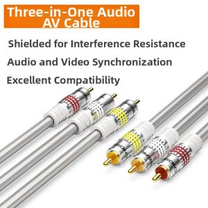 Choseal | High Definition RCA Video Audio Cable 3-to-3