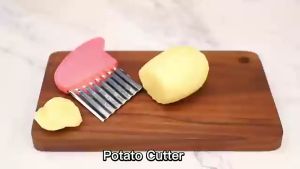 Crinkle Potato Cutter Wavy Jelly Cutter Stainless Steel Agar Agar Jelly Cutter Potato Cutter