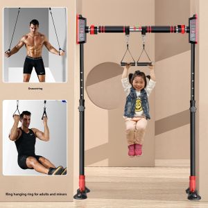 Indoor Home Use Lengthened Pull-Up Bar Door Frame Adult And Child Fitness Equipment No Punching Required Ground Mounted
