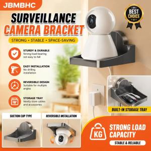 JBMBHC Space-Saving Suction Cup CCTV Camera Wall Mount No-Drill Vacuum Adsorption Surveillance Stand for Living Room Bedroom Elevator Entrance