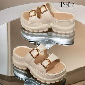 Street fashion 6cm platform sole sliders shoes