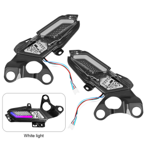 Modified Motorcycle 2022-2025 Xmax300 XMAX250 Yellow Turn Signal Lamp with White Running Water Daytime Light Fit for Yamaha XMAX