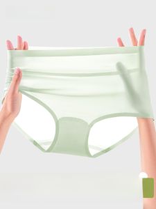 PIER N°5 | Herbal Initial Color Seamless Ice Silk Womens Underwear 10A Antibacterial Safety Pants Lightweight Cool Feeling Extended Crotch Base Layer Pants