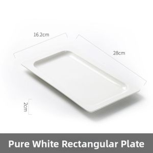 Rectangular Ceramic Dish Household Creative