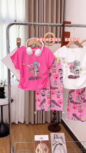 2-12 ปี ชุดเซ็ตลูกสาว ชุดเซต เสื้อ+กางเกง น่ารัก กางเกงรูดเท่ๆค่ะ ผ้านิ่มใส่สบาย