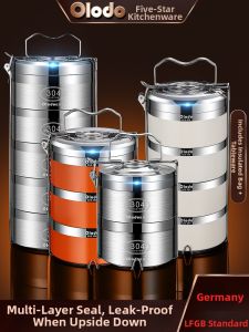 Olodo | Hộp Cơm Inox Cách Nhiệt Đa Lớp Kích Thước Lớn