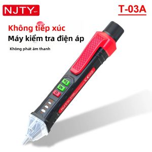 NJTY | T03A/03B Bút Kiểm Tra Điện Áp Xoay Chiều Không Tiếp Xúc 12-1000V Máy Dò Dây Điện Trực Tiếp Điểm Dừng Thông Minh Đèn LED Công Cụ Kiểm Tra Điện