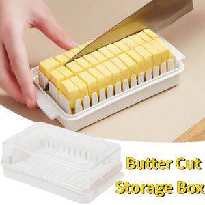 Protable Solid Butter Cut Storage Box kitchen accessories Refrigerator Fresh Keeping Box Breakfast Cheese Fresh-keeping Box