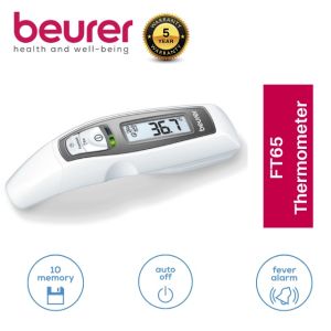 5 YEARS WARRANTY - Beurer 6-in-1 Ear & Forehead Thermometer FT 65  FT65