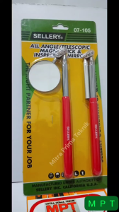 Telescopic magnet pick and inspection mirror - sellery 07-105