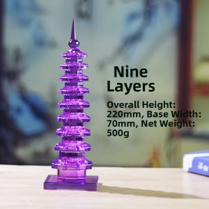 HOUZISHAN | Crystal Hollow Wenchang Tower Decorative Ornament