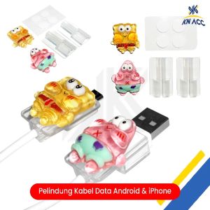 [KN ACC] NVN-PKD05 PELINDUNG UJUNG KABEL CHARGER USB-A TO USB-C DAN MICRO USB / USB-C TO USB-C DAN LIGHTING KARAKTER LUCU