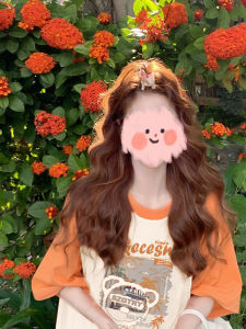 เสื้อยืดคอกลมแขนสั้นผ้าฝ้ายแท้สำหรับผู้หญิงในช่วงฤดูร้อน สไตล์ย้อนยุคอเมริกัน ทรงหลวม ดีไซน์เก๋ไก๋ ทรงปกติ