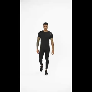 Men`s Compression T-Shirts Quick Dry Gym Training Running Sport Workout Black/White Tops Clothing