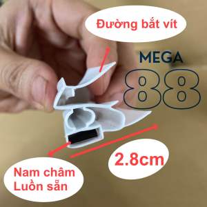 Ron tủ lạnh gài (cài) - ron tủ lạnh vít dài 1.8 mét kèm sẵn nam châm