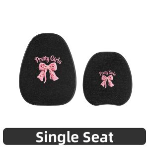 CapitAuto | Ventilated And Breathable Pink Bow Car Seat Pad