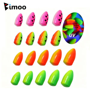 20PCS Fishing Foam Float Bobber Buoys Bullet Oval Floats for Fly Fishing Pompano Bottom Rigs Saltwater Fishing Accessory