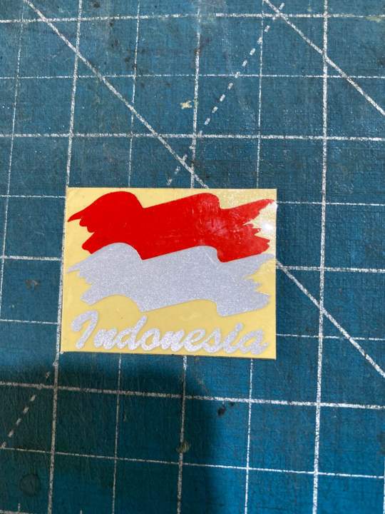 STICKER CUTTING INDONESIA GELOMBANG KECIL | Lazada Indonesia