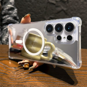 For Magsafe Mirror Phone Case For Samsung S26 Edge S25 Ultra S24 FE S23 S22 S21 Plus A57 A56 A55 A54 A53 A52 A17 A16 A15 Note 20