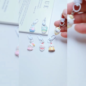 MI-C1443 Gantungan Kunci Bear Lucu Keychain Mini Aksesoris Tas Wanita / Gantungan Kunci Resin