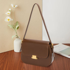 Aidrani  Womens retro underarm shoulder bag made of cowhide material with adjustable shoulder straps