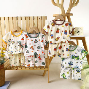 Tagkita | Cartoon Thin Cotton Summer Childrens Outfit