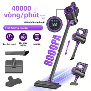 AbDodo 10in1 Máy Hút Bụi Không Dây 8000Pa Hút Mạnh Cầm Tay Dành Cho Lông Thú Cưng Thảm Sàn Cứng HEPA 1.5L 50 Phút Thời Gian Hoạt Động