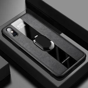 YUNYEE For Huawei Nova 3i Huawei Nova 4e Nova 4 Huawei Nova 5t Phone Case Shockproof Luxury Leather Back Cover with Magentic Ring Holder For Huawei Nova 5t Case