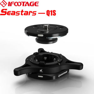 IFOOTAGE Seastar Q1S Quick Release Plate Quick Setup Kit with 1/4" 3/8" ScrewCompatible with SLR Video Camera Ball Head Tripod Monopod