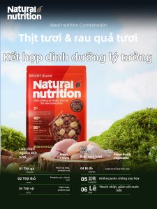 BRIGHT | Thức Ăn Mèo Thành Niên Từ Cá Đông Lạnh Toàn Phần Dinh Dưỡng Thiên Nhiên