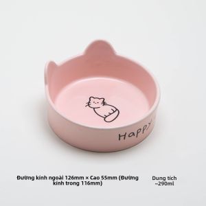 Petdebby | Bát Thú Cưng Gốm Không Lật Đổ Double Bowl