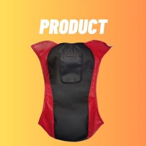 Tank Cover For Barako 175 Kawasaki Hd3 Tmx Supremo 150 Yamaha Stx 125 | Black and Orange Premium Leatherette