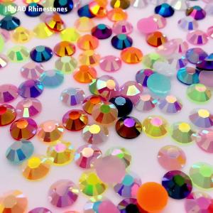 JUNAO 3mm 4mm 5mm 6mm Purple Color Resin Rhinestones Flatback Round Nail Crystal Stones Non Hotfix Strass Appliques For DIY