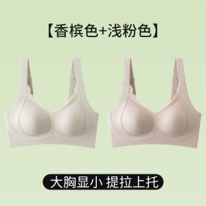 Adjustable plus Size Bra Womens Fat MM 200 Pounds Gathered Anti-Sagging Side Expansion Small Chest Illusion Sports Style Bra