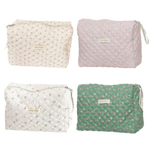 Nữ mojoyce Túi đựng mỹ phẩm Zip chần trang điểm ly hợp túi xách cho du lịch và sử dụng thường nhật trong phong cách màu đen và màu hồng