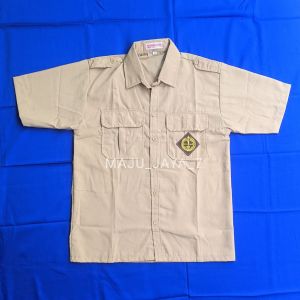 Seragam sekolah kemeja pramuka penggalang lengan pendek